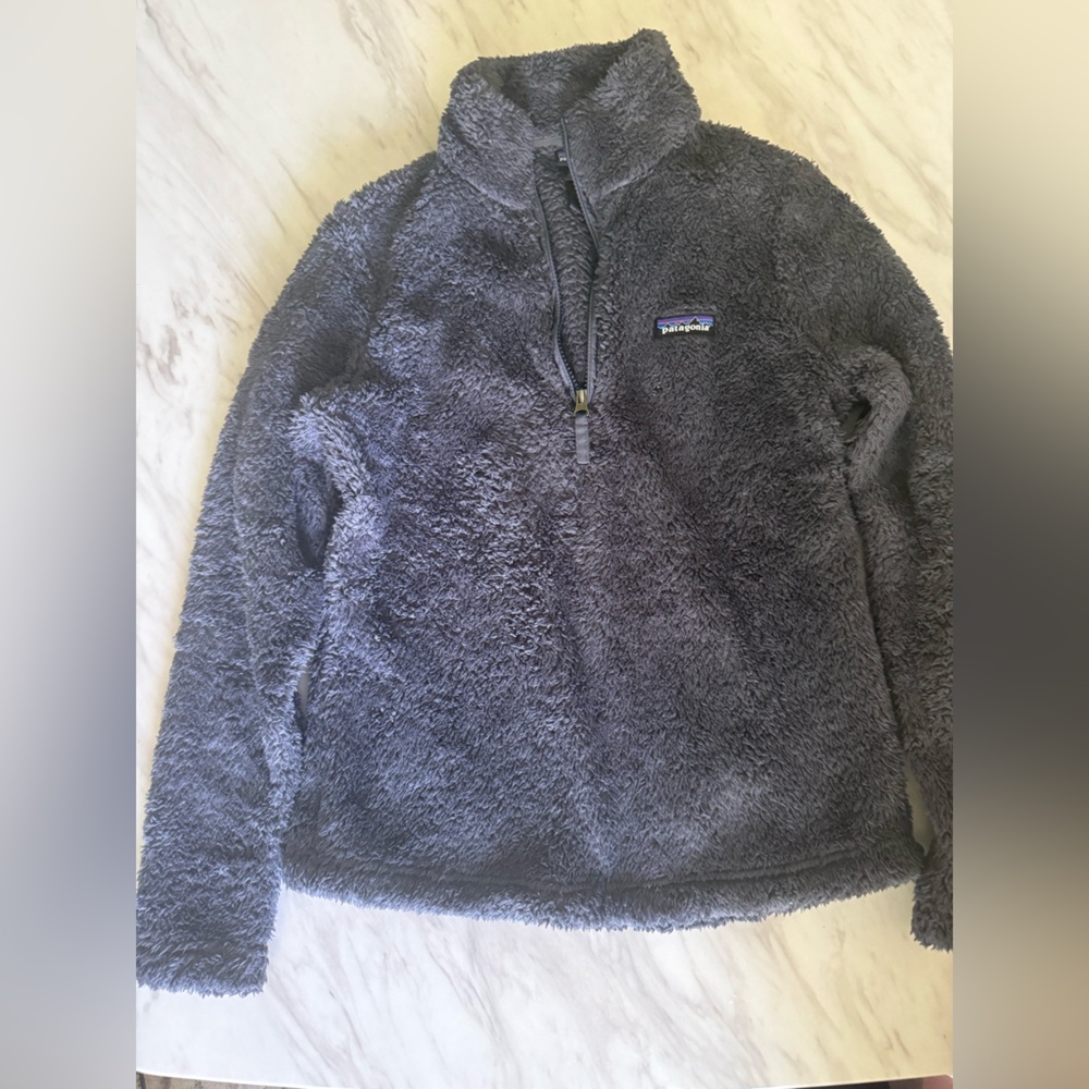 Patagonia Women’s Los Gatos Fleece 1/4 Zip Pullover Sz Small Gray